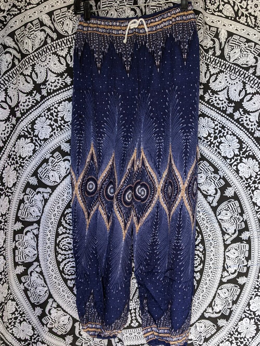 Blue Harem Pants Sz M/L